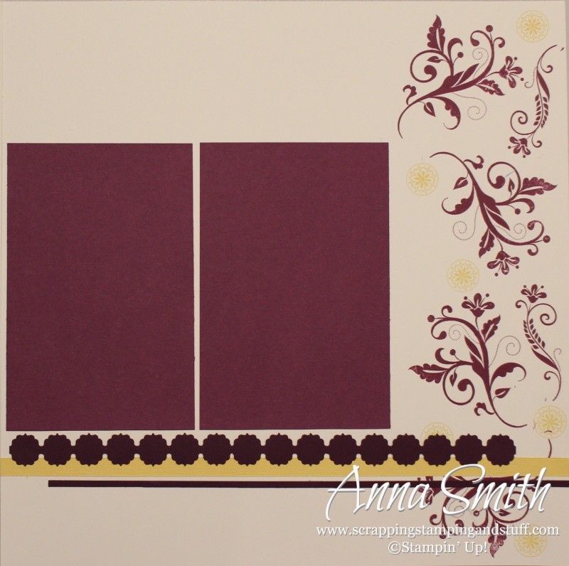 Flowering Flourishes Scrapbook Layout