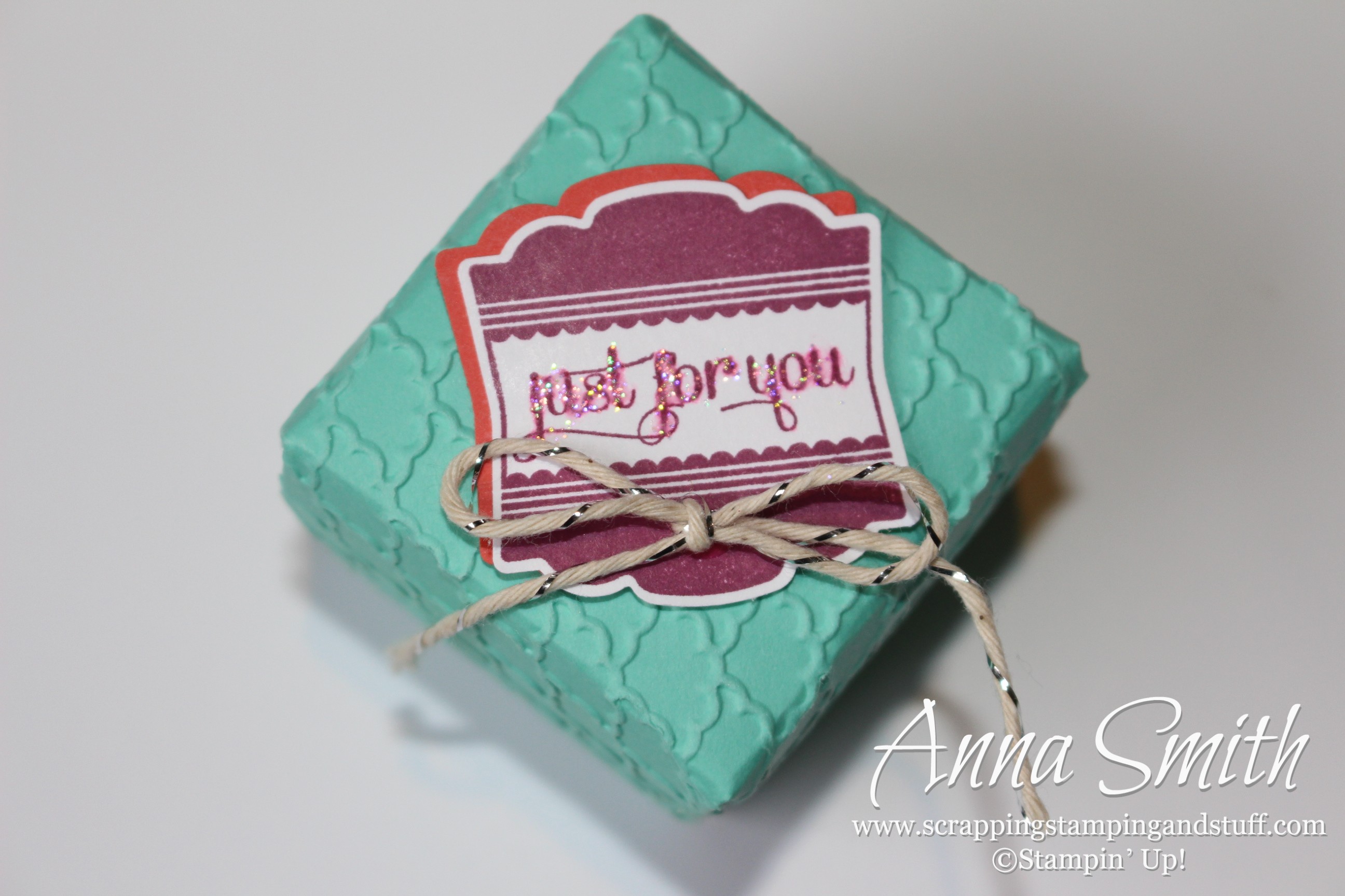 Mini Box Made Using Stampin' Up's Gift Box Punch Board
