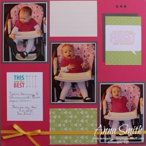 Project Life Scrapbook Page Stampin' Up!