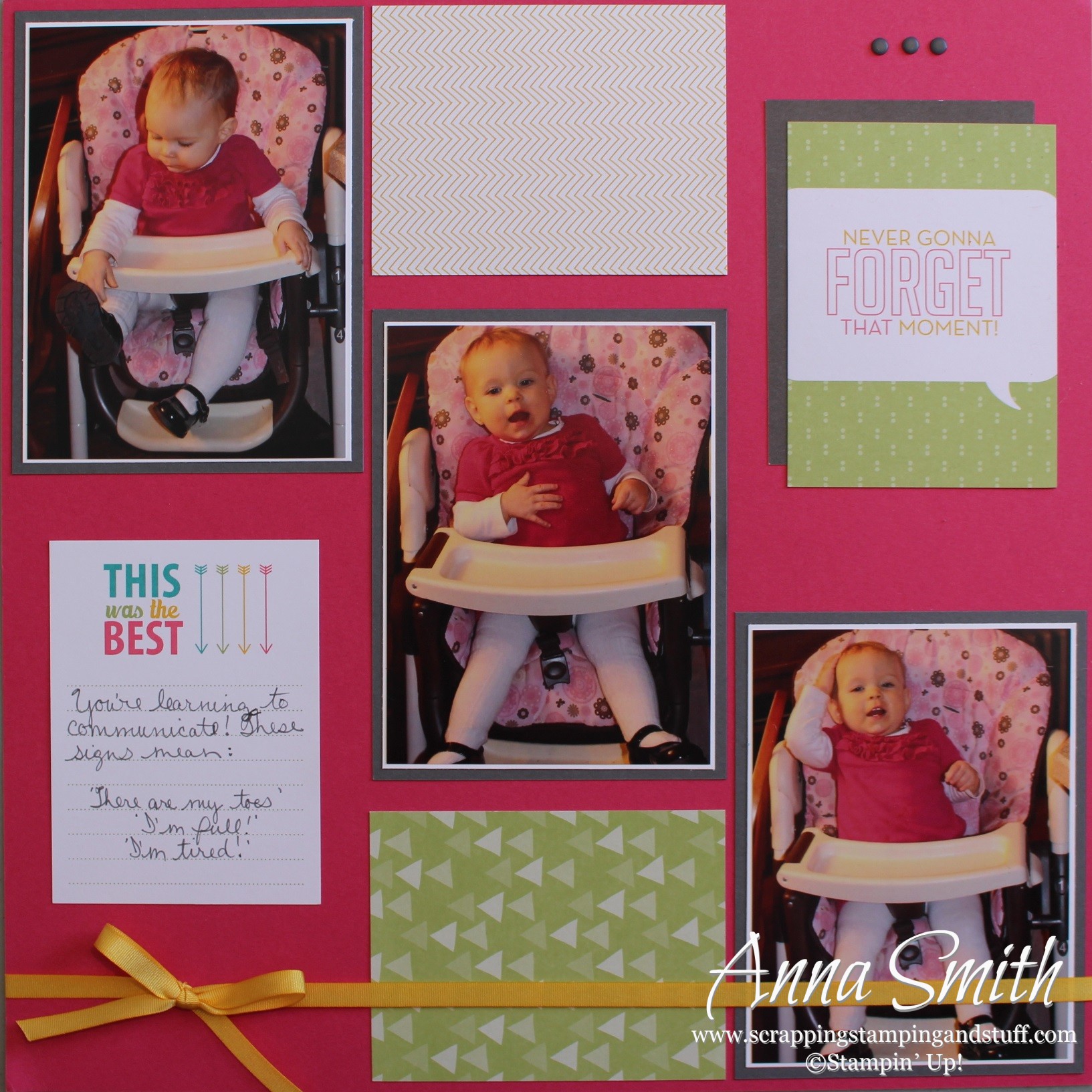 Project Life Scrapbook Page