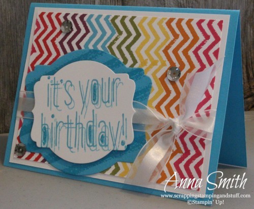 Stampin' Up Big News Birthday Card