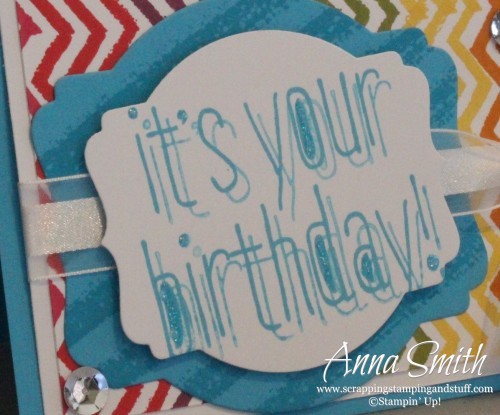 Stampin' Up Big News Birthday Card