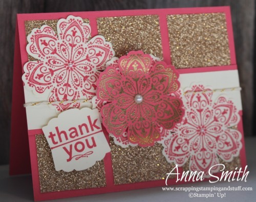 Glitz and Glitter Thank You Card