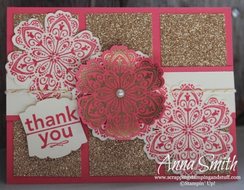 Glitz and Glitter Thank You Card