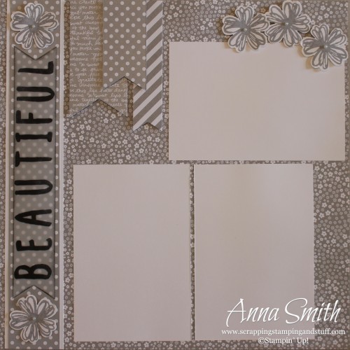 Neutral Scrapbook Layout