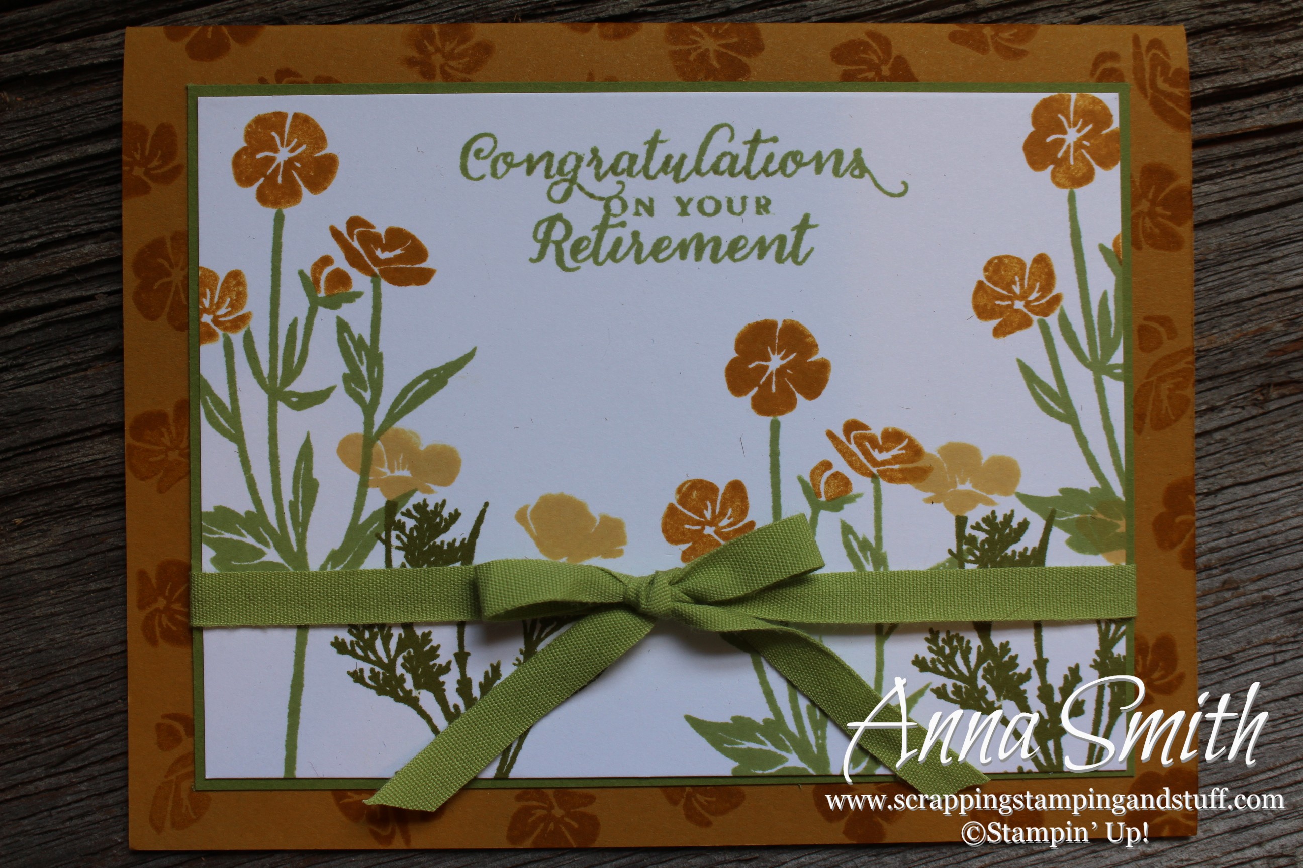 Wild About Flowers Retirement Card