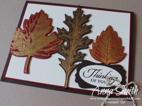 Vintage Leaves Card