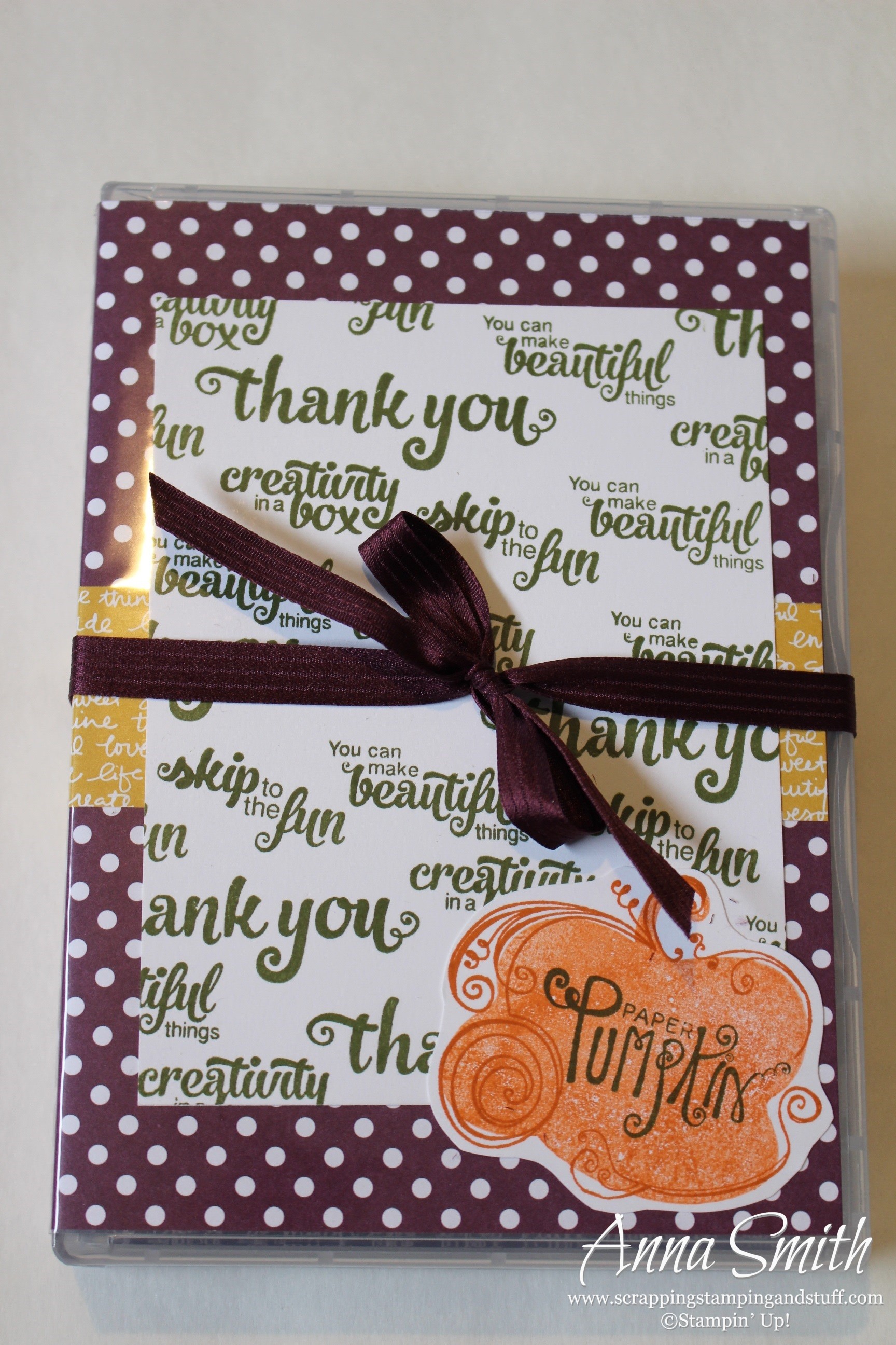 Paper Pumpkin Stamp Case