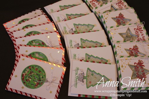 To You and Yours Shaker Cards Kit Tutorial Stampin' Up! Beautiful Christmas Card Kit for beginning and experienced crafters alike!