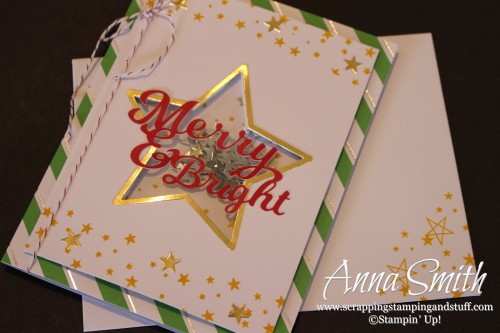 To You and Yours Shaker Cards Kit Tutorial Stampin' Up! Beautiful Christmas Card Kit for beginning and experienced crafters alike!