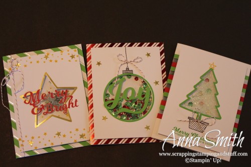 To You and Yours Shaker Cards Kit Tutorial Stampin' Up! Beautiful Christmas Card Kit for beginning and experienced crafters alike!