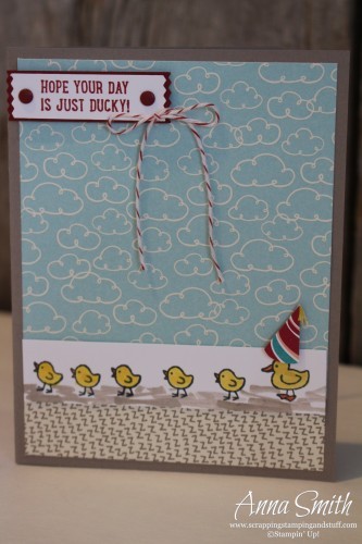 A Ducky Birthday Card - Barnyard Babies stamp set
