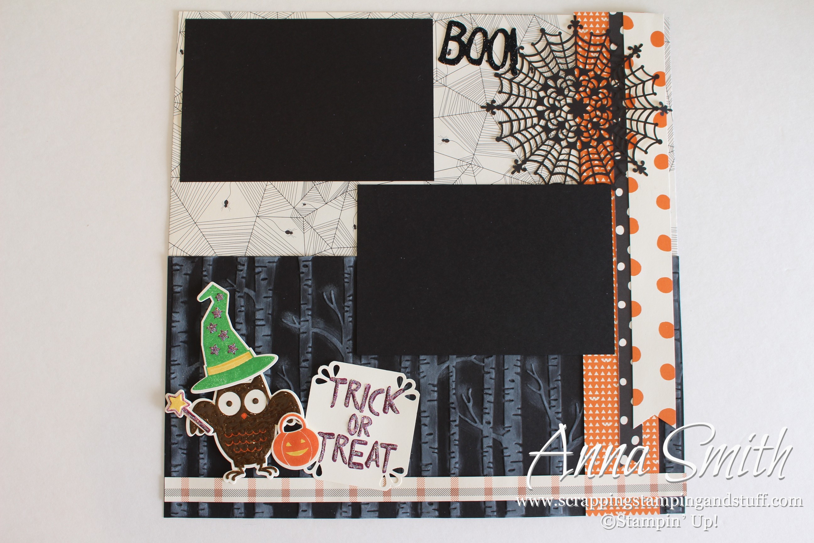 Howl-O-Ween Treat Scrapbook Page