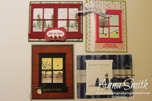 Happy Scenes Bundle Cards made using Stampin' Up! Happy Scenes stamp set and Hearth & Home thinlits dies