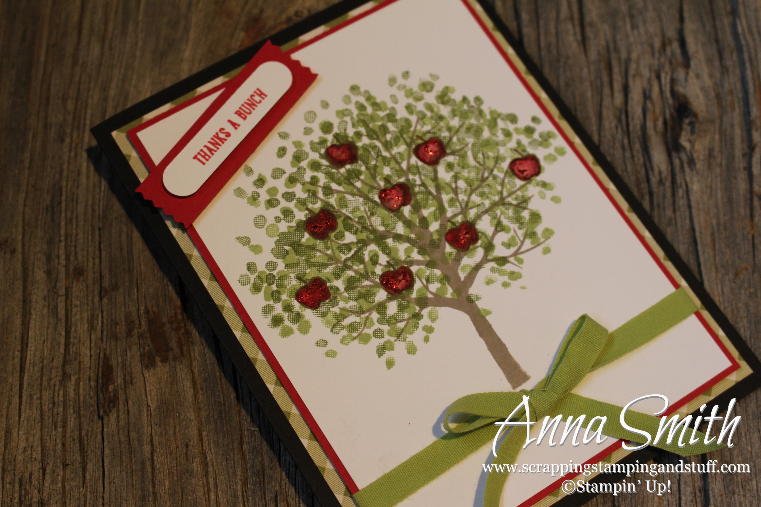 A Bunch of Apples Card featuring Sheltering Tree and Sprinkles of Life - Stampin' Up!