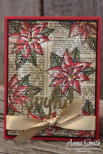 Reason for the Season Poinsettia Card Stampin' Up!