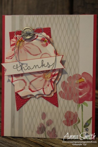 A Floral Thank You Card - Garden in Bloom and Cottage Greetings stamp sets Stampin' Up!