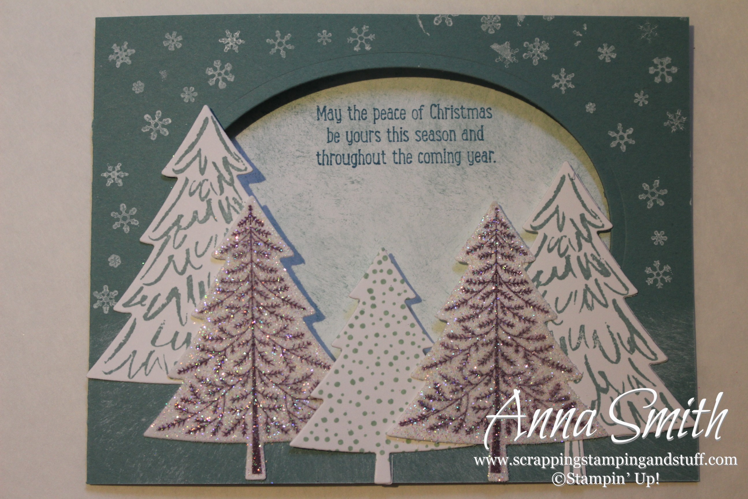 Peaceful Pines Christmas Card