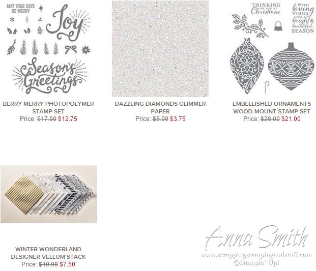 New Stampin’ Up! Weekly Deals!