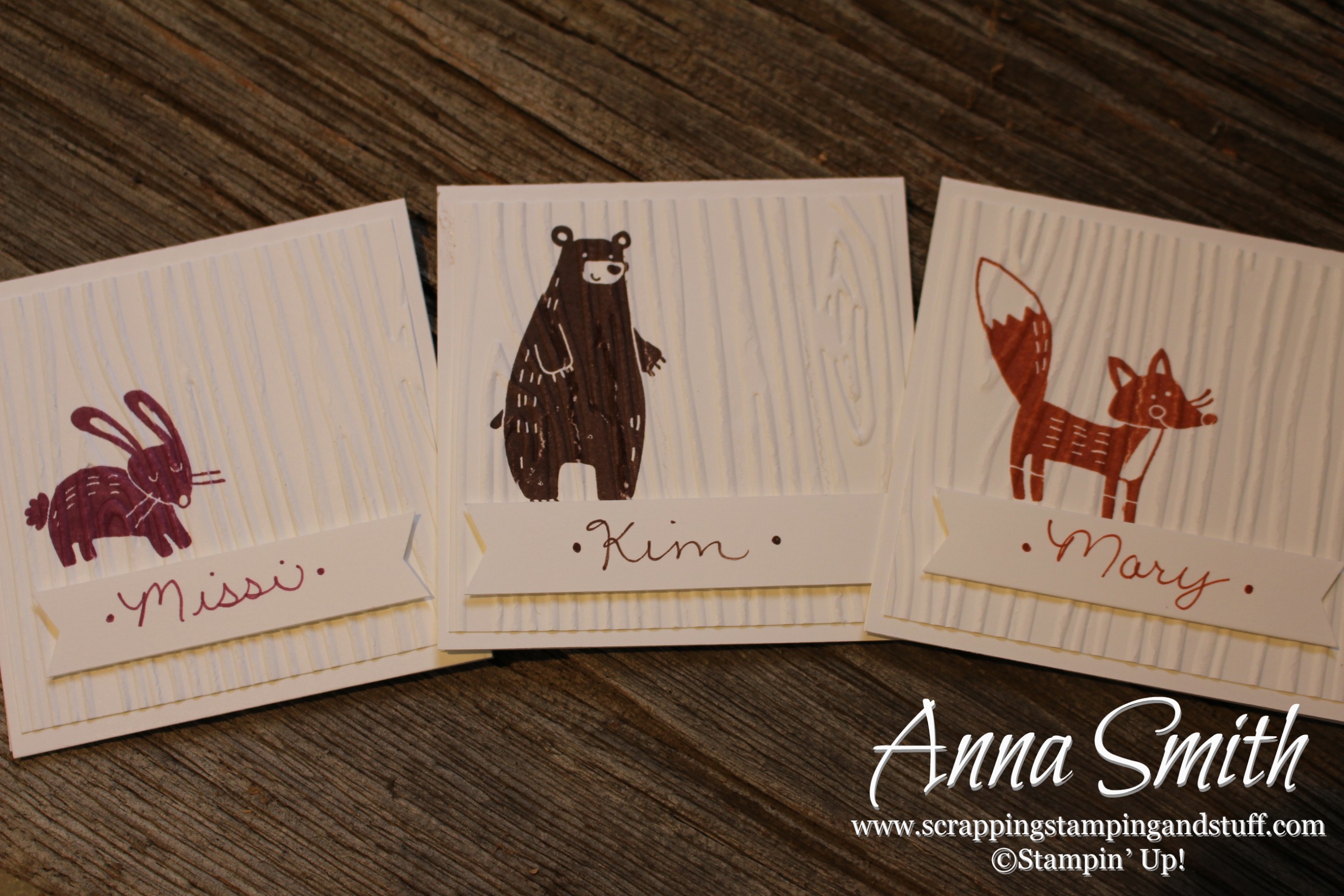 Thankful Forest Friends Place Cards