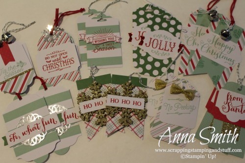 Oh What Fun Christmas Tags Kit from Stampin' Up! These are the cutest tags ever!