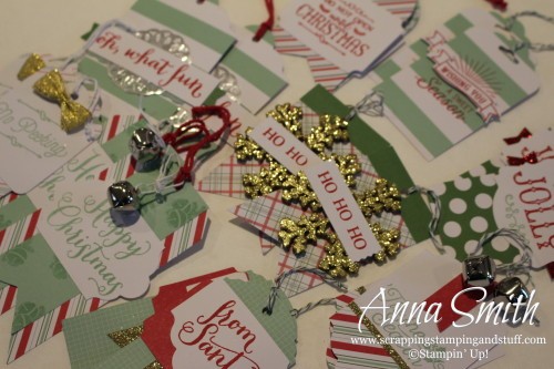 Oh What Fun Christmas Tags Kit from Stampin' Up! These are the cutest tags ever!