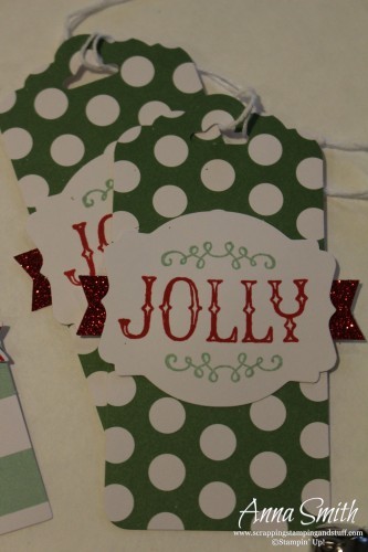 Oh What Fun Christmas Tags Kit from Stampin' Up! These are the cutest tags ever!