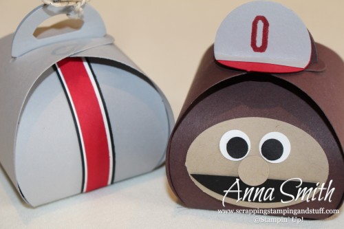 Curvy Keepsake Box Brutus Buckeye and Ohio State Football Helmet