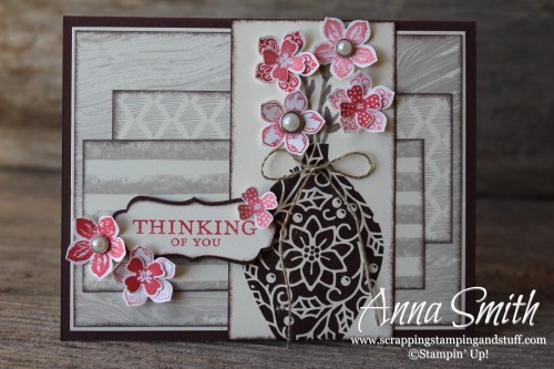 Embellished Ornaments Stamp Set used as a Vase