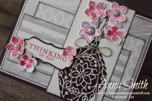 Embellished Ornaments Stamp Set used as a Vase