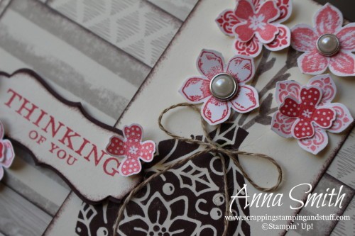 Embellished Ornaments Stamp Set used as a Vase