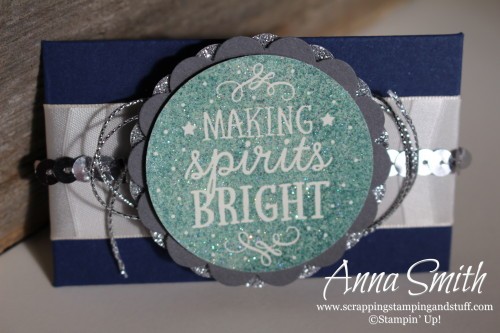 Making Spirits Bright Gift Card Holder using the Envelope Punch Board, Among the Branches and Lots of Joy stamp sets