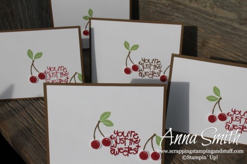The Sweetest Cherry Card made with Stampin' Up! Apple of My Eye stamp set