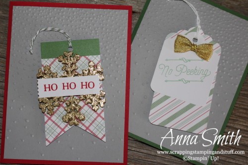 Quick and easy Christmas cards using the Oh What Fun Tag Kit