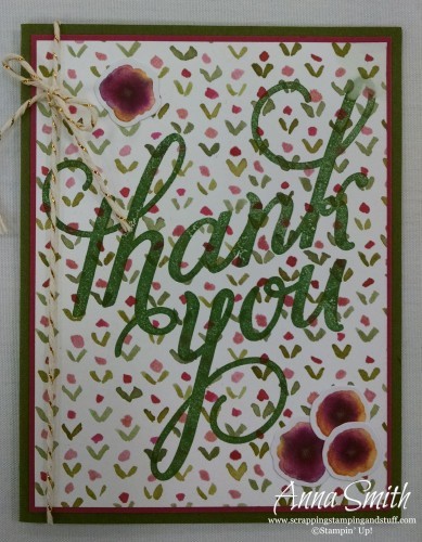 English Garden Thank You Card