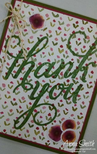 English Garden Thank You Card