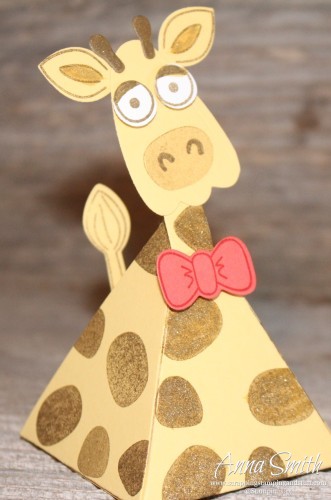 Stampin' Up! Playful Pals Valentine's or Party Giraffe Treat Box