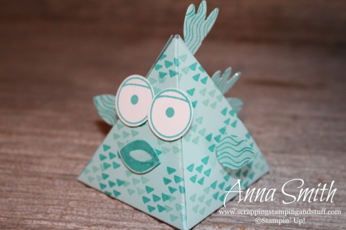 Stampin' Up! Playful Pals Valentine's or Party Fish Treat Box
