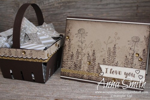 Stampin' Up! Flowering Fields Berry Basket and Card Set would be a great handmade gift idea