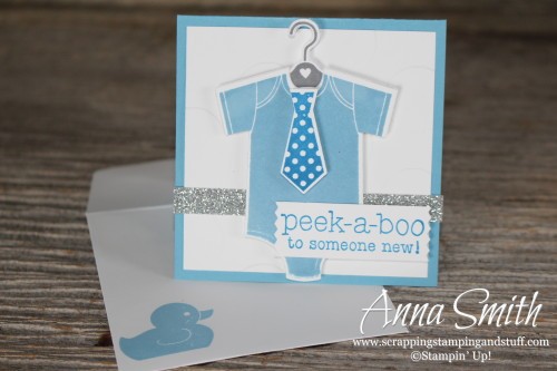 Something for Baby Shower Card for a boy Stampin' Up!