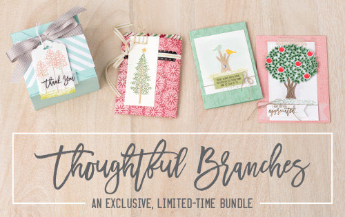 The Stampin' Up! Thoughtful Branches Bundle is available for a limited time, while supplies last! Get it before it's gone!