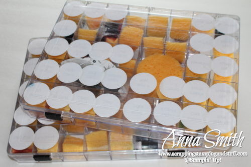 Best way to organize stamping sponges and daubers!