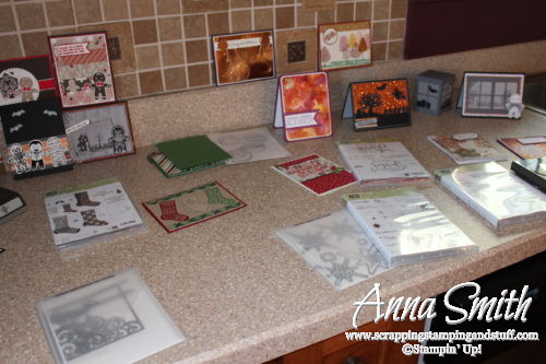 Projects from my Stampin' Up! thank you party for earning the incentive trip to Thailand