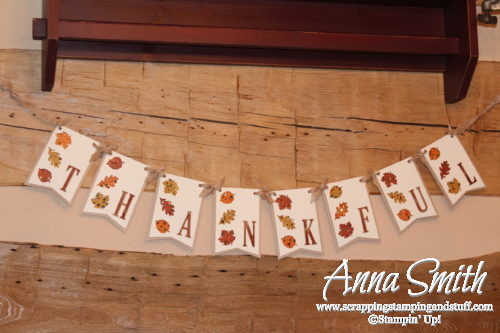 October 2016 Paper Pumpkin Season of Gratitude Alternative Project - Fall Thanksgiving Banner #thankful