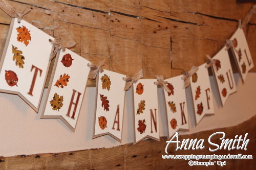 October 2016 Paper Pumpkin Season of Gratitude Alternative Project - Fall Thanksgiving Banner #thankful