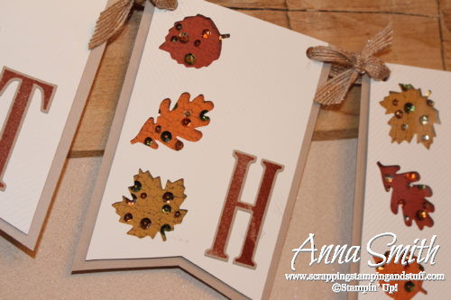 October 2016 Paper Pumpkin Season of Gratitude Alternative Project - Fall Thanksgiving Banner #thankful