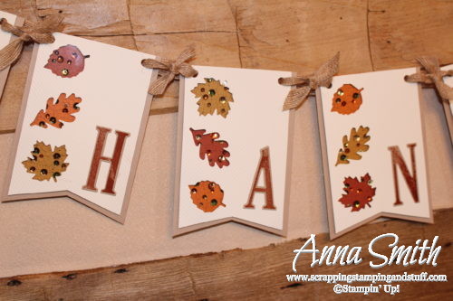 October 2016 Paper Pumpkin Season of Gratitude Alternative Project - Fall Thanksgiving Banner #thankful