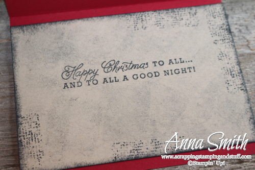 Rustic Old Fashioned Santa's Sleigh Christmas Card using Greetings From Santa and Holly Jolly Layers stamp sets