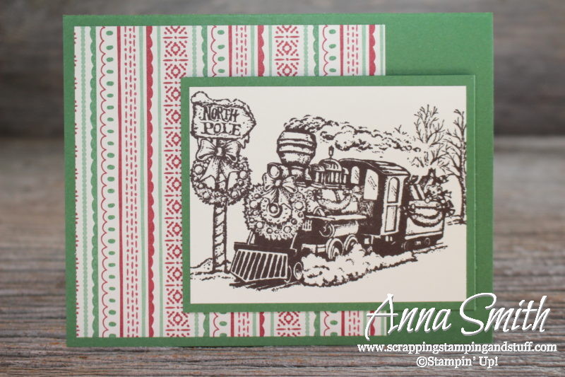 Tuesday Tip: Masking Technique and Tips with the Christmas Magic train stamp set