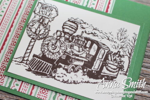 Tuesday Tip: Masking Technique and Tips with the Christmas Magic train stamp set